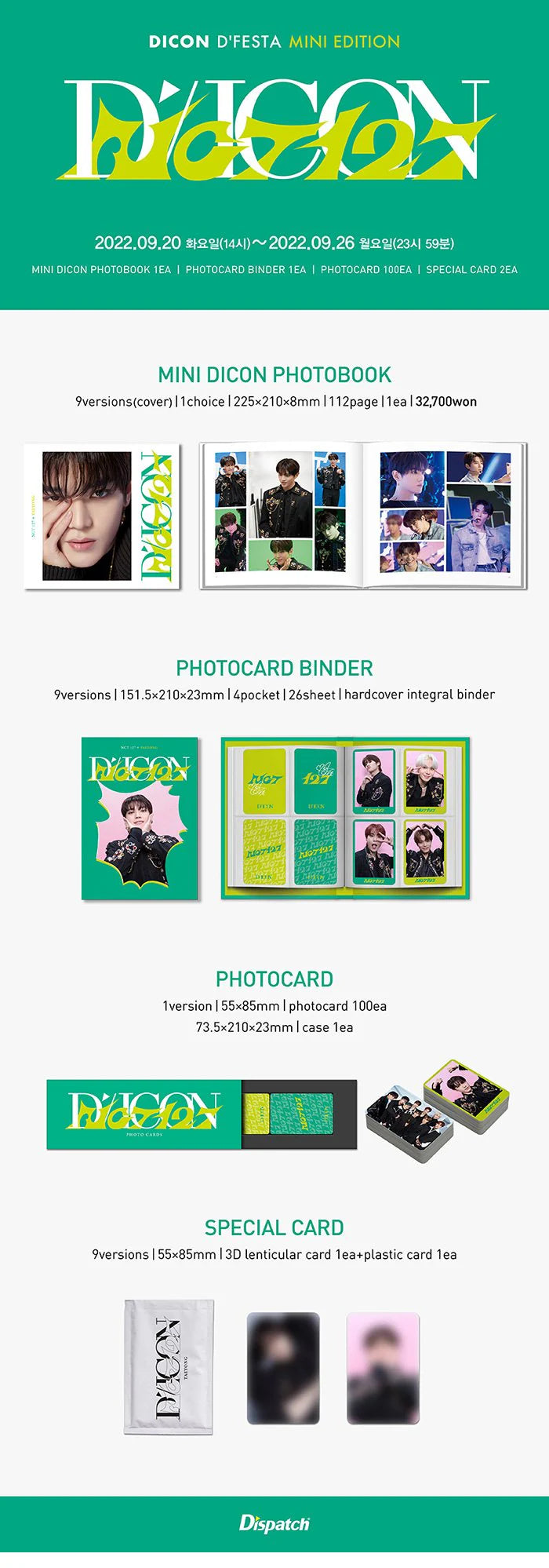 NCT 127 D'FESTA DICON MINI EDITION (RANDOM)