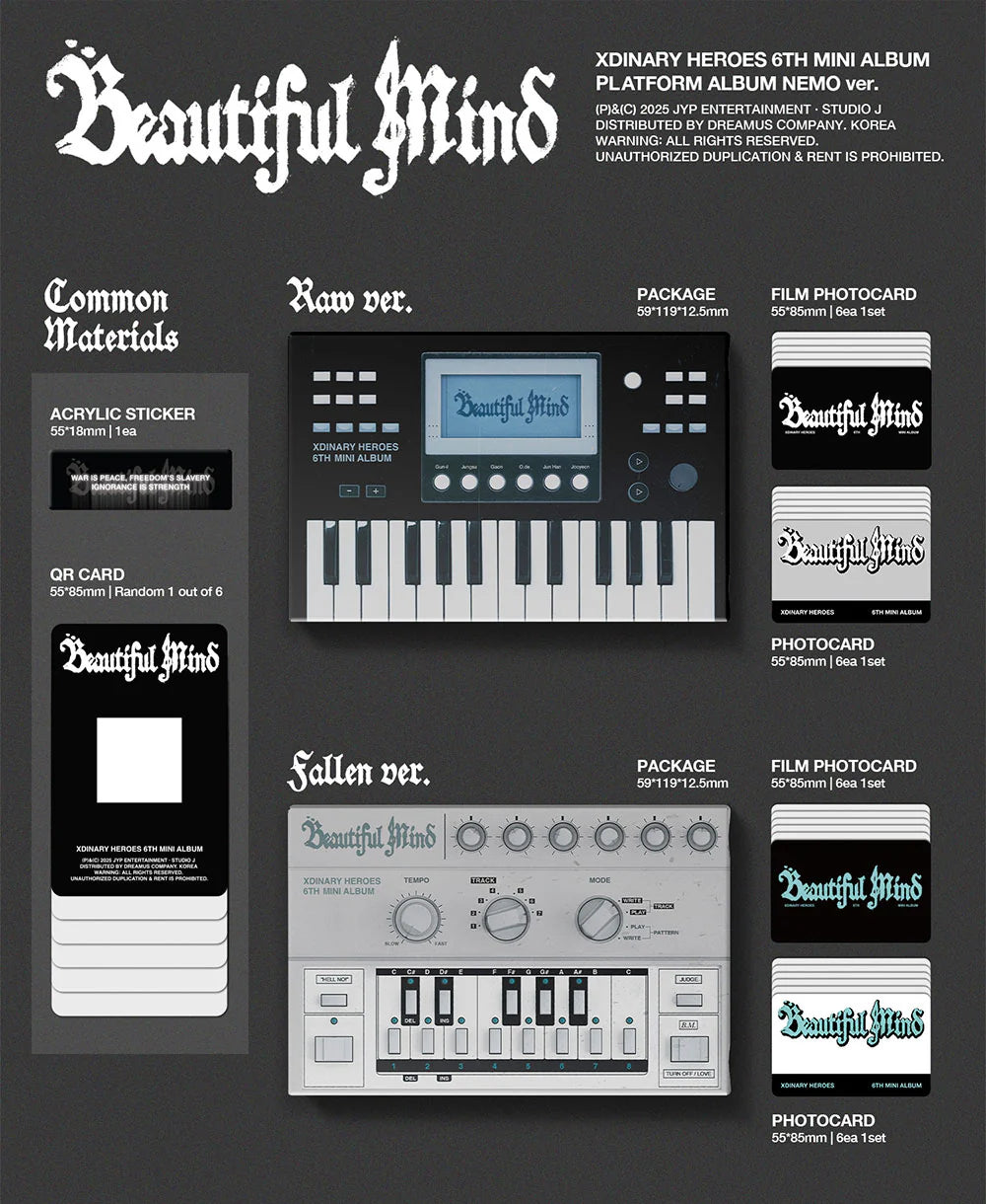 XDINARY HEROES (엑스디너리 히어로즈) 6TH MINI ALBUM BEAUTIFUL MIND