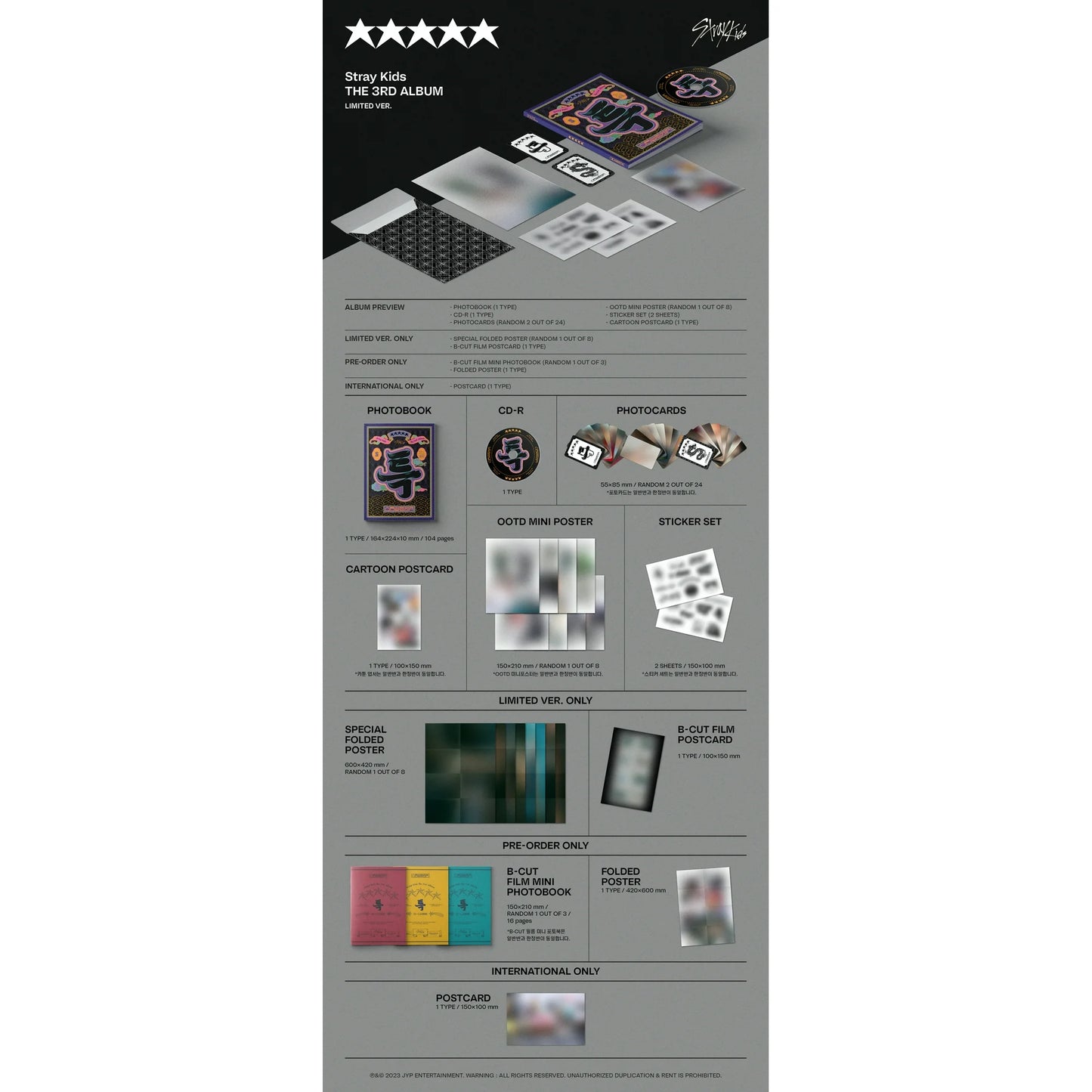 STRAY KIDS (스트레이키즈) 3RD ALBUM 5 STAR