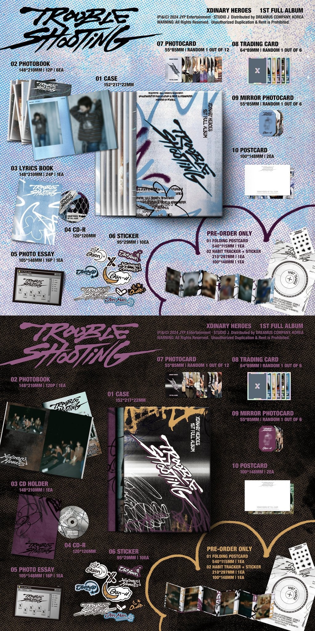 XDINARY HEROES (엑스디너리 히어로즈) 1ST ALBUM TROUBLESHOOTING