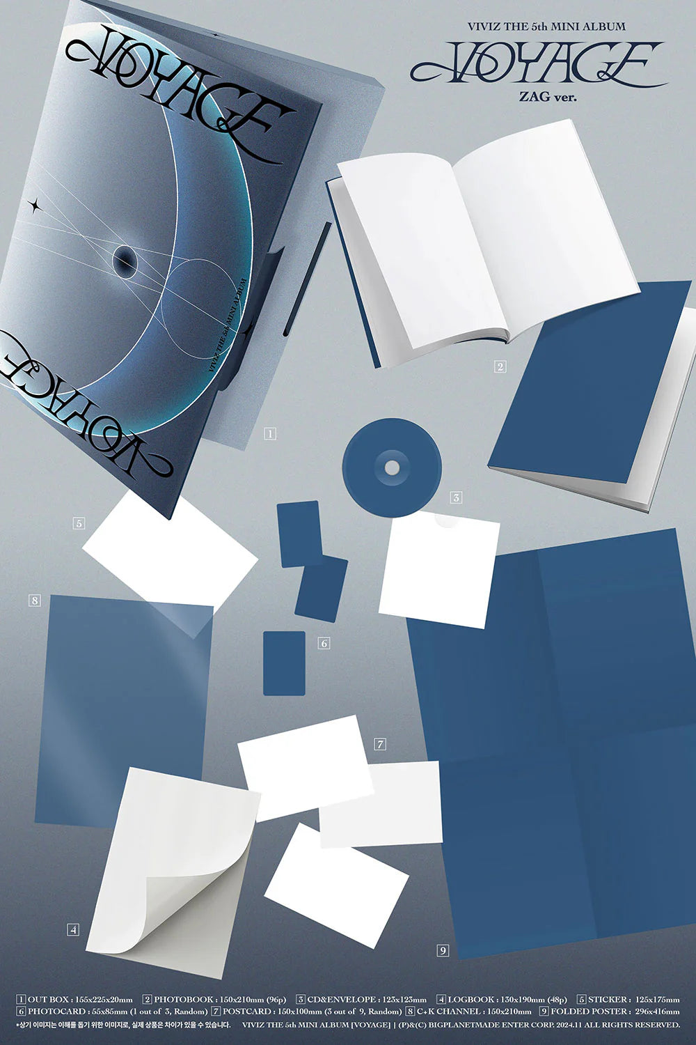 VIVIZ (비비지) 5TH MINI ALBUM VOYAGE