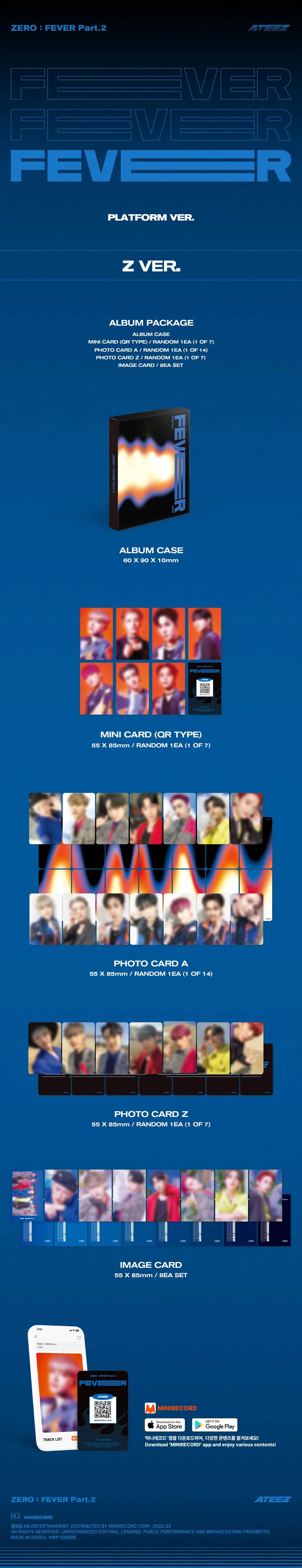 ATEEZ (에이티즈) ALBUM ZERO : FEVER PART.2 PLATFORM VER (RANDOM)